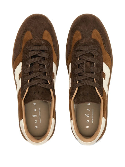 Men's Hogan Cool Suede Platform Brown Sneakers
