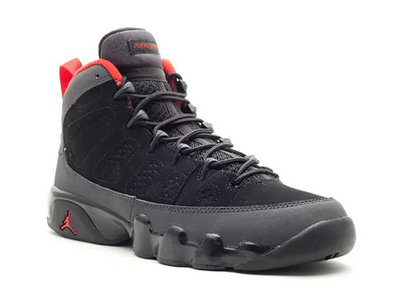 Men's Nike Air Jordan 9 Retro Black Varsity Red Shoes