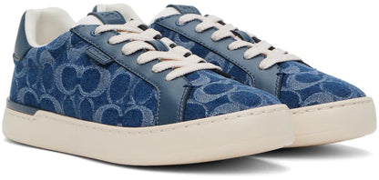 Men's Coach Clip Low-Top Skateboard Blue Lowline Sneakers
