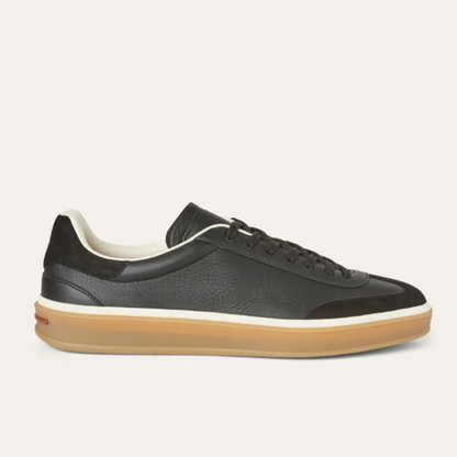 Men's Loro Piana Tennis Walk Black Sneakers