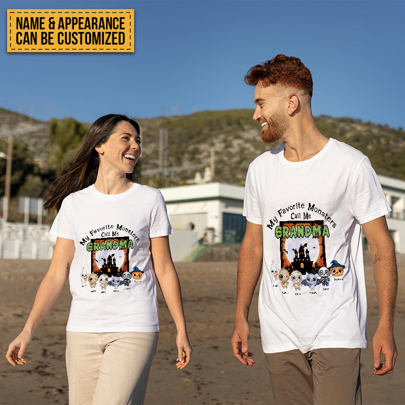 My Favorite Monsters Call Me - Halloween T-shirt - Gift For Friend- Customized T-shirt Happy Halloween