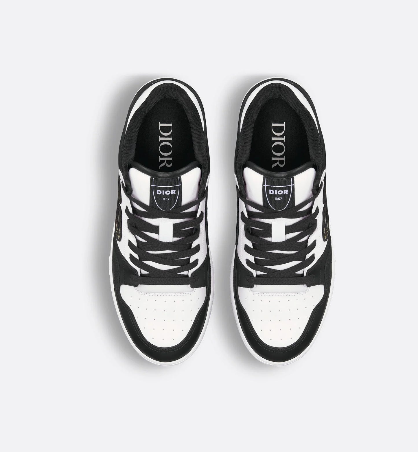 Men's Dior B57 Low-Top Black And White Sneakers