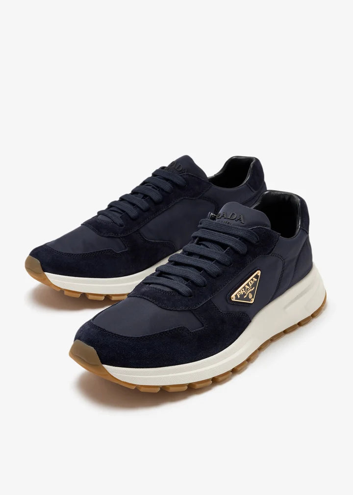 Men's Prada Montecarlo Re-Edition 2005 Leather Navy Sneakers