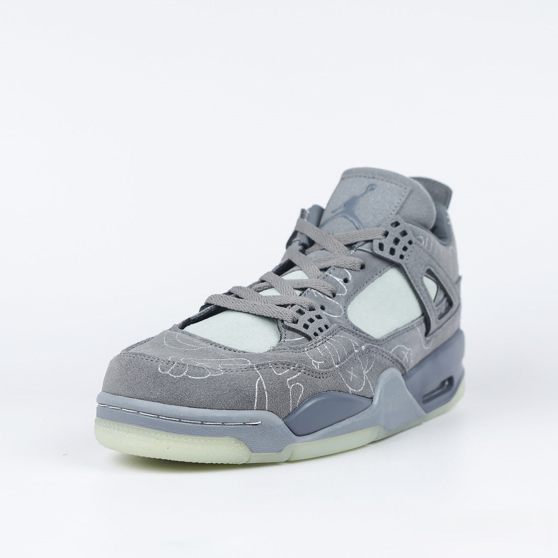 Men's Air Jordan 4 x Kaws Grey Shoes