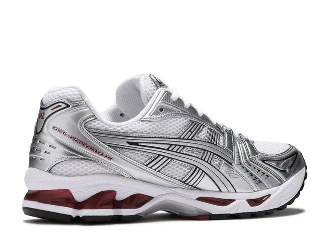 Men's  Asics Gel Kayano 14 'Pure Silver Red' Shoes
