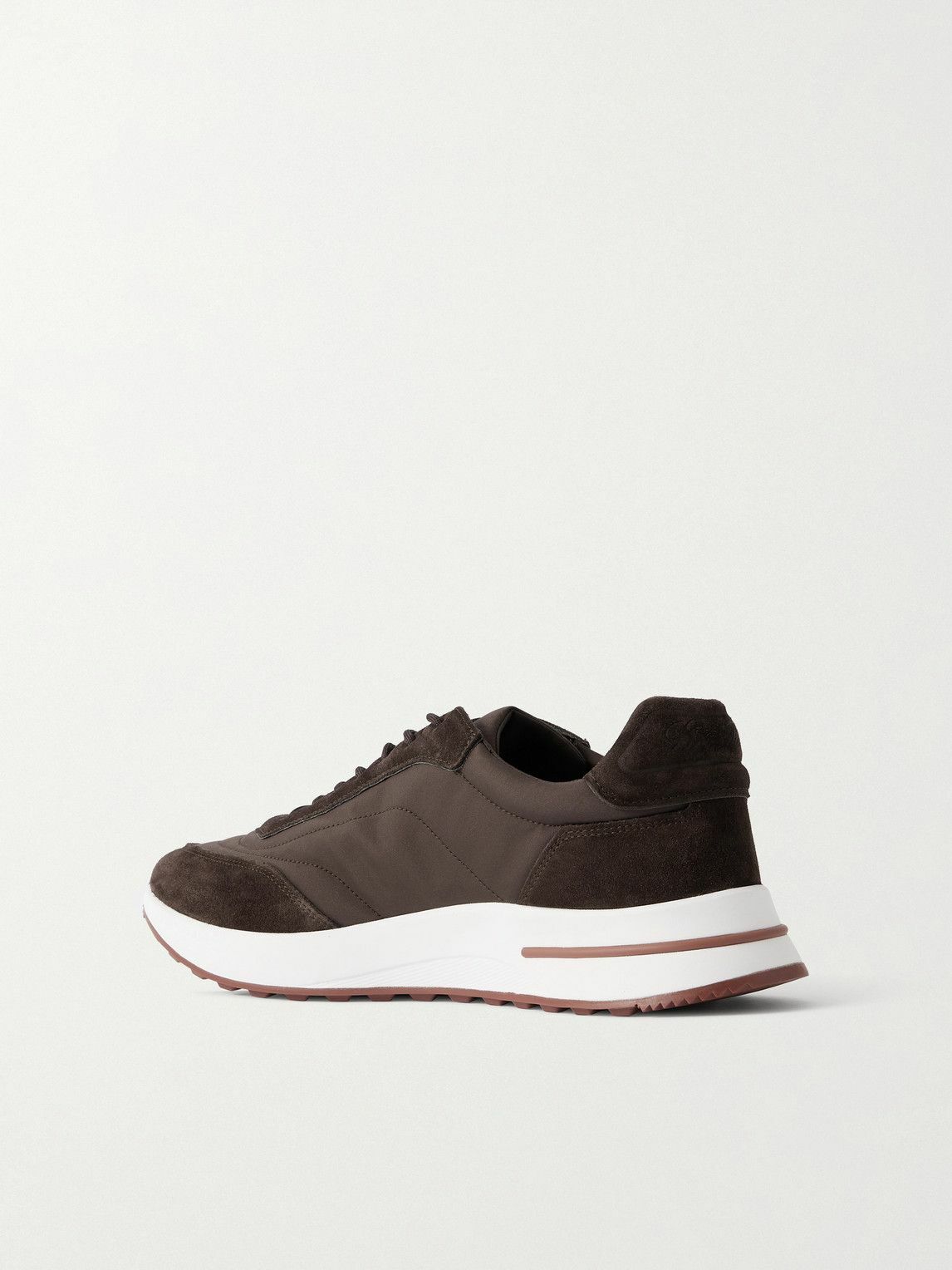 Men's Clothbase Loro Piana Brown Sneakers