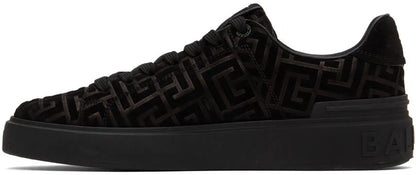 Men's Balmain B-Court Jacquard Black Sneaker