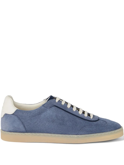 Men’s Brunello Cucinelli Suede Ice Blue Sneakers