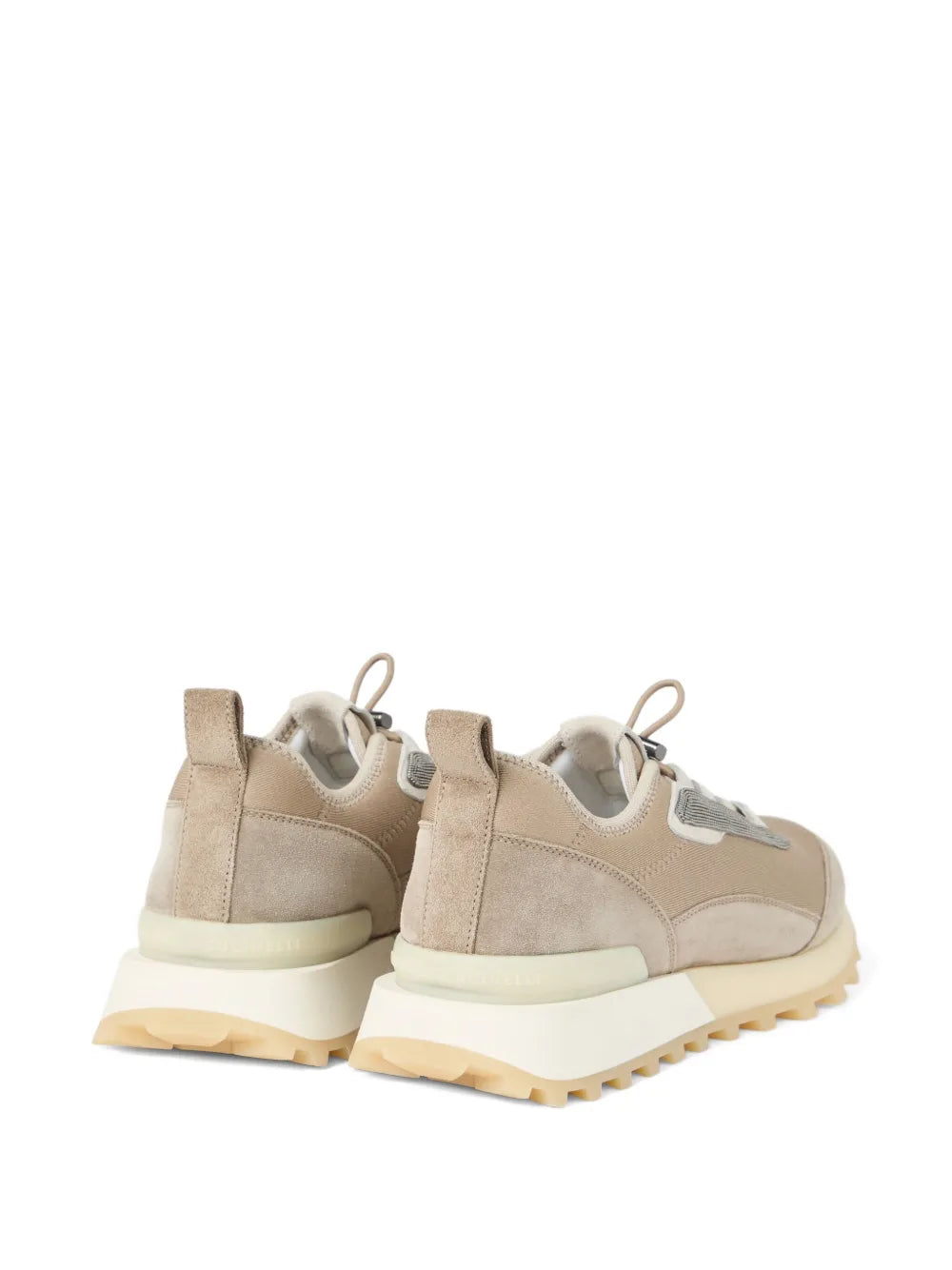 Men’s Brunello Cucinelli Mesh Beige Sand Sneakers
