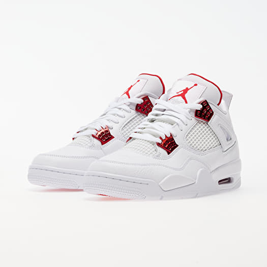 Men's Nike Air Jordan 4 White University Red Shoes