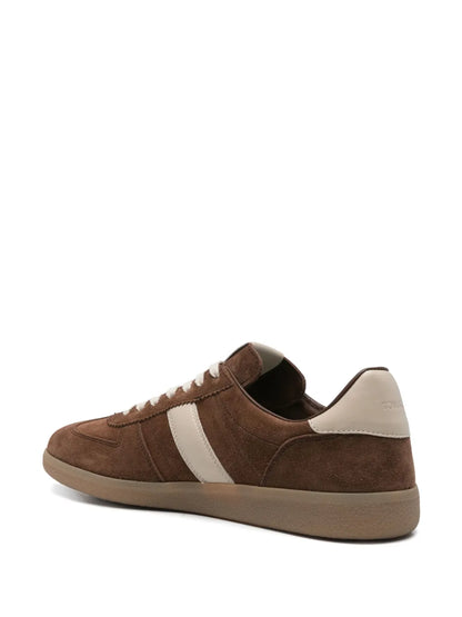 Men's Tom Ford Suede Sneakers With Panels Chocolate Brown