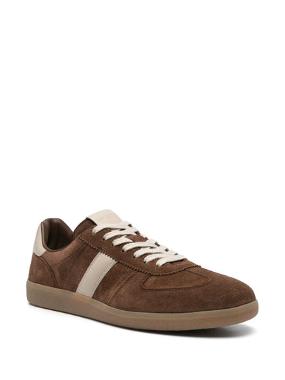 Men's Tom Ford Suede Sneakers With Panels Chocolate Brown