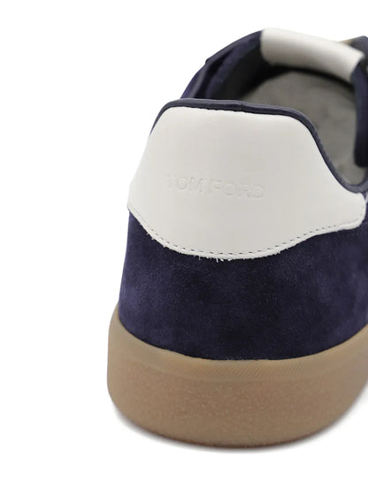 Men's Tom Ford  Archer Suede Dark Blue Sneakers