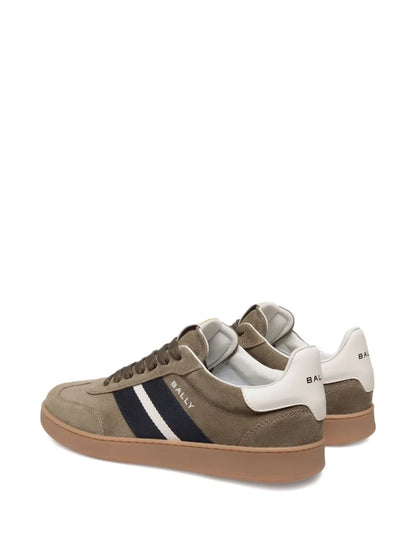 Men's Bally Retro Crest Khaki Green Sneaker