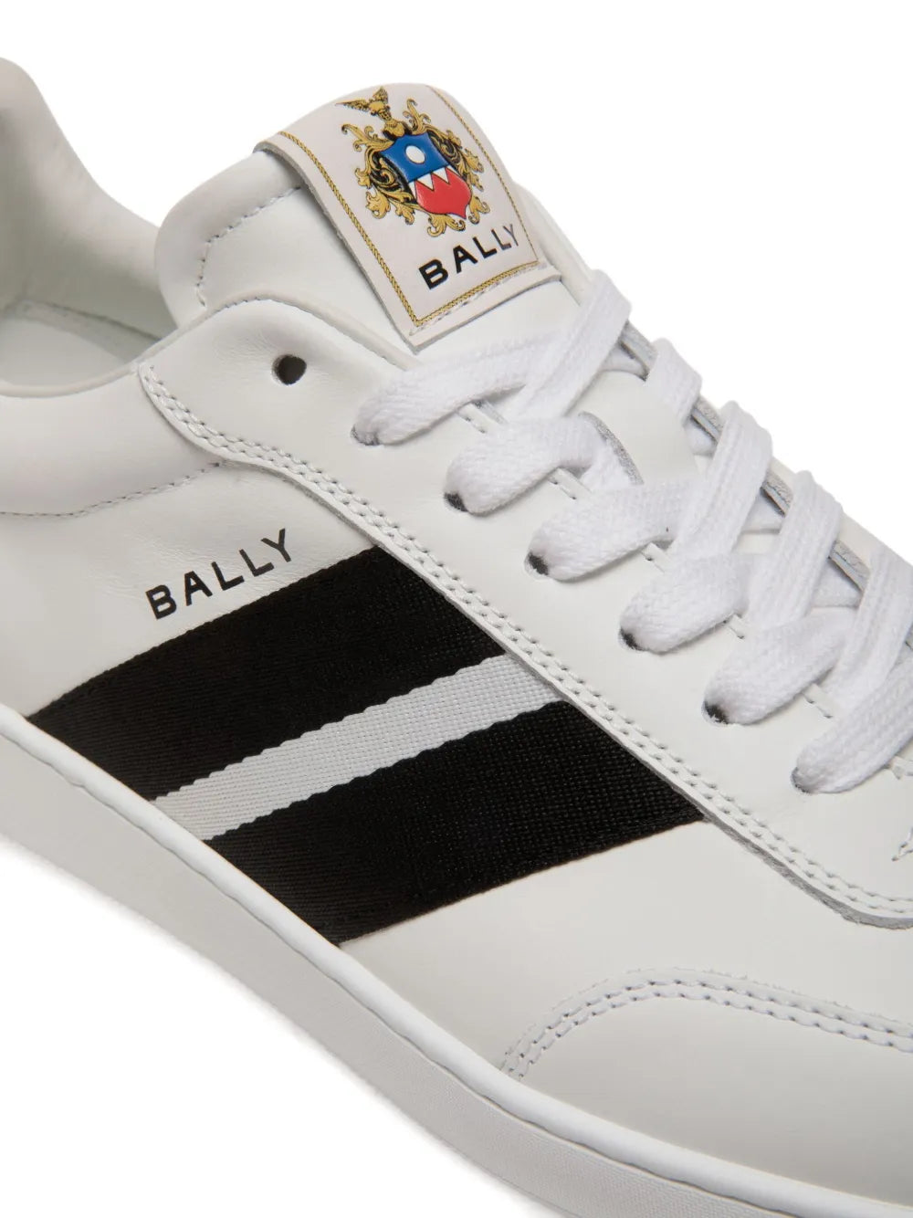 Men's Bally Retro Crest White Sneaker