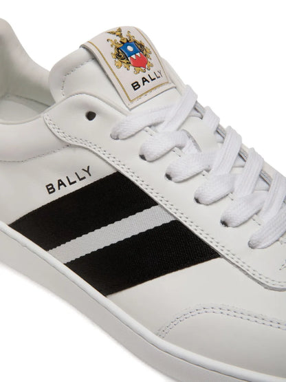 Men's Bally Retro Crest White Sneaker