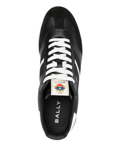 Men's Bally Retro Crest Black Sneaker