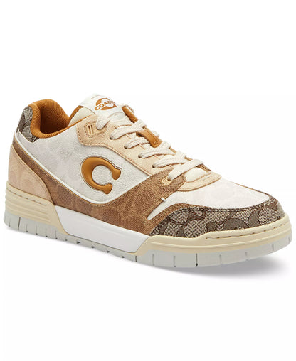 Men's COACH SoHo Leather Lace-Up Casual Multi Sneakers