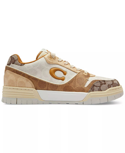 Men's COACH SoHo Leather Lace-Up Casual Multi Sneakers
