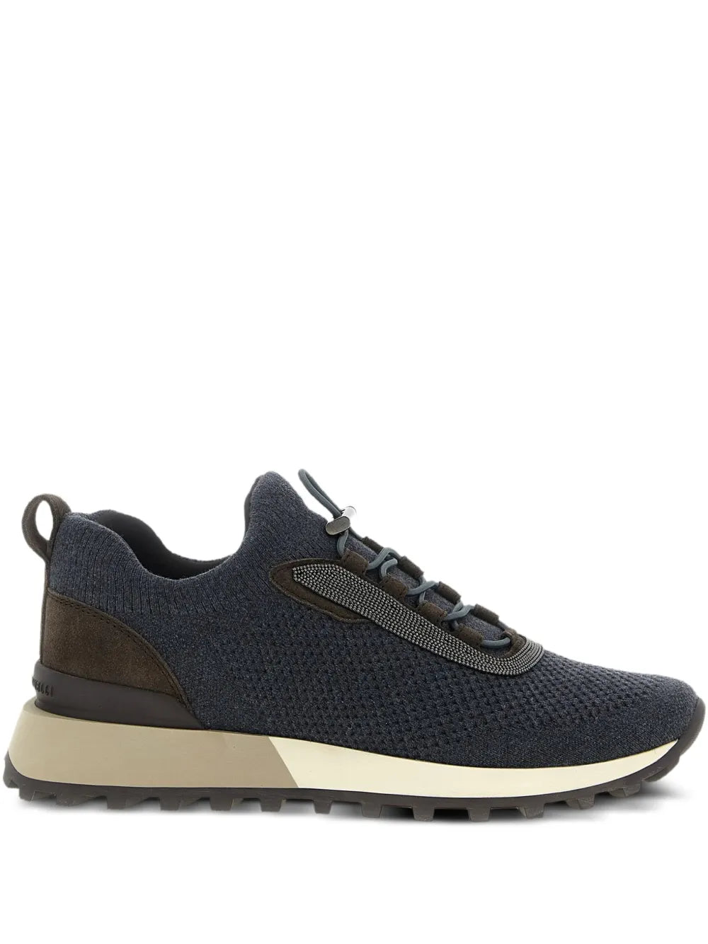 Men’s Brunello Cucinelli Mesh Navy Blue Sneakers