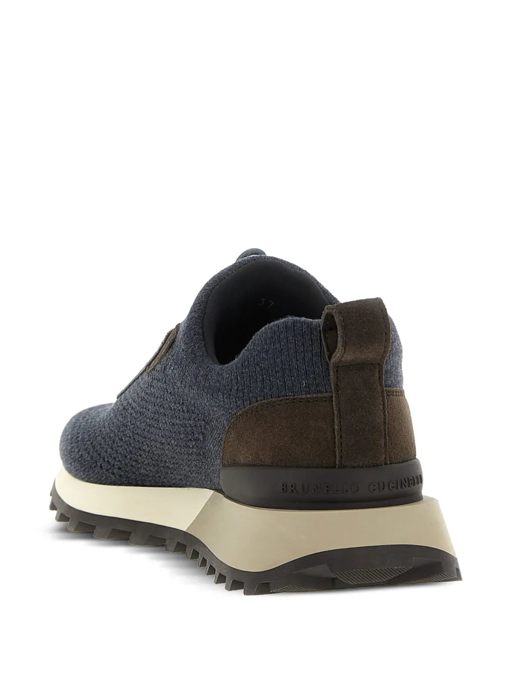 Men’s Brunello Cucinelli Mesh Navy Blue Sneakers
