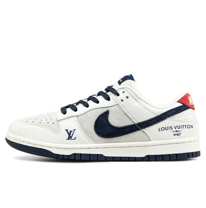 Men's SB Dunk Low x Louis Vuitton Grey Blue Red Sneakers