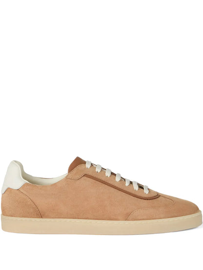 Men’s Brunello Cucinelli Suede Light Brown Sneakers
