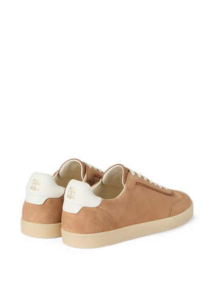 Men’s Brunello Cucinelli Suede Light Brown Sneakers