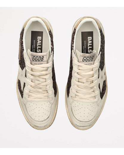 Golden Goose Women's Ball Star Glitter Low-Top Sneakers