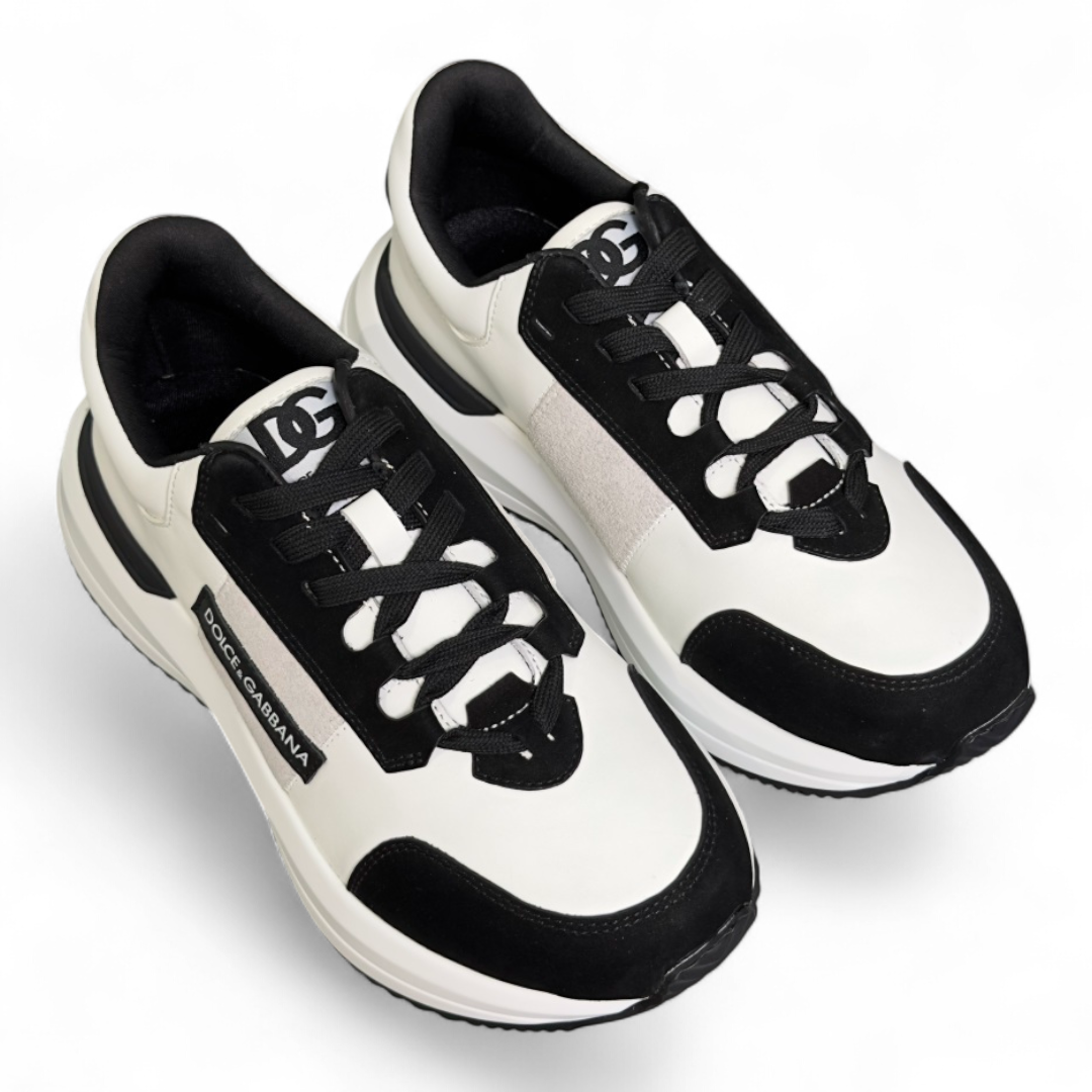 Men's Dolce & Gabbana Low-Top Platform White And Black White Sneakers
