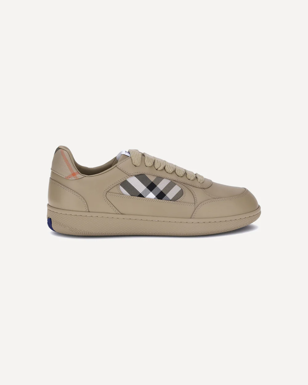 Men’s Burberry Leather Check Terrace Beige Sneakers