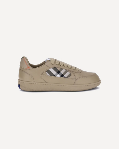 Men’s Burberry Leather Check Terrace Beige Sneakers
