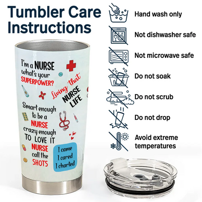 3D Effect World's Best Nurse - Personalized Tumbler