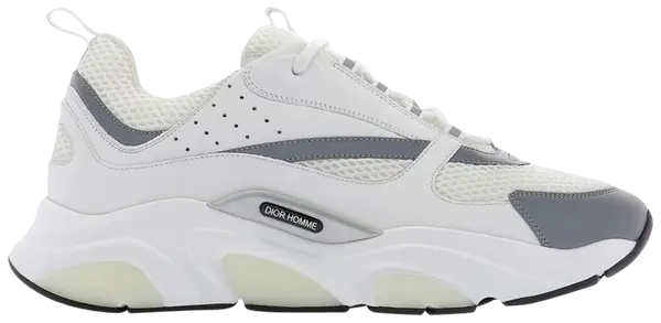 Men's Dior B22 White Grey Sneakers