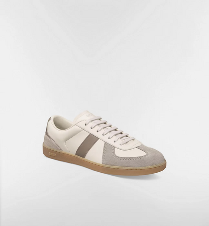 Men's Dior B01 Matchpoint Calfskin with Gray Suede Sneakers