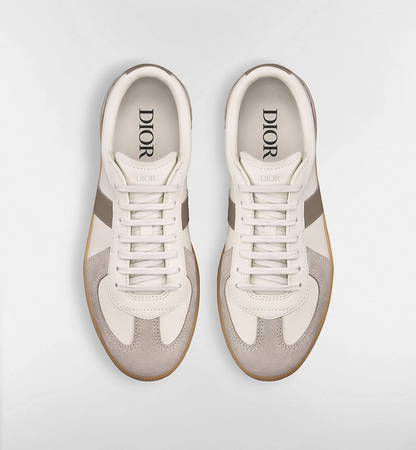 Men's Dior B01 Matchpoint Calfskin with Gray Suede Sneakers