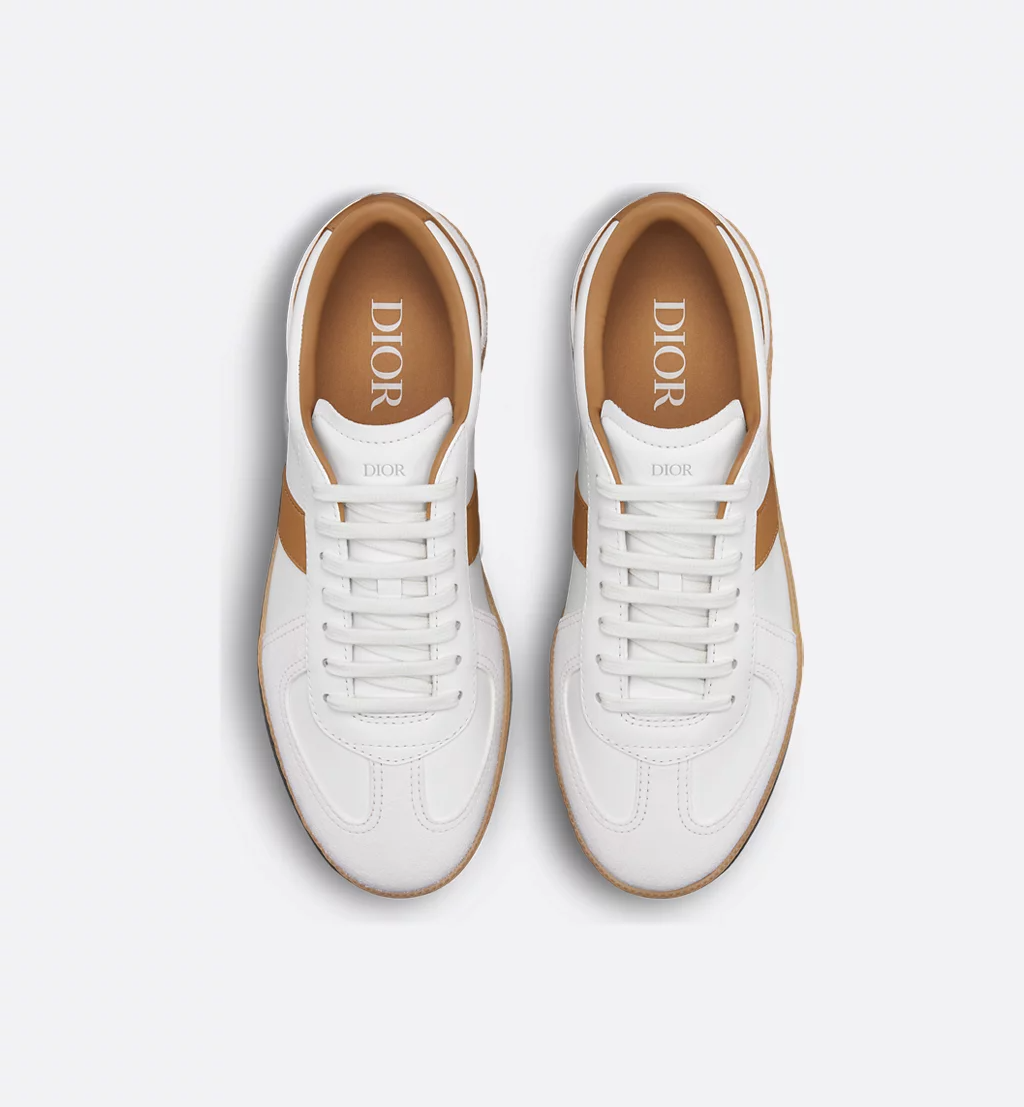 Men's Dior B01 Matchpoint Cognac and White Sneakers