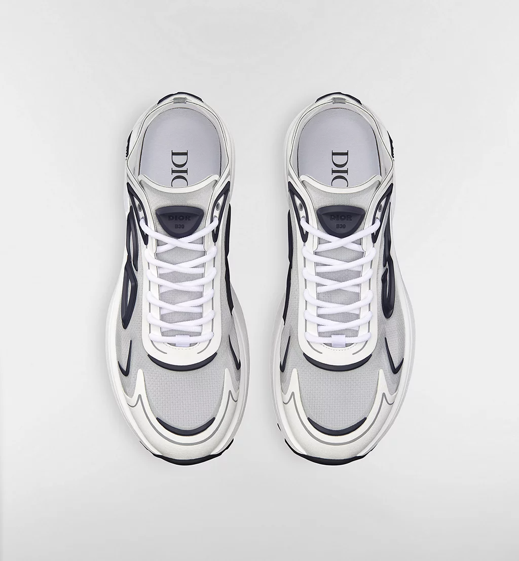 Men's B30 Countdown Tech White Semi-Transparent Sneaker