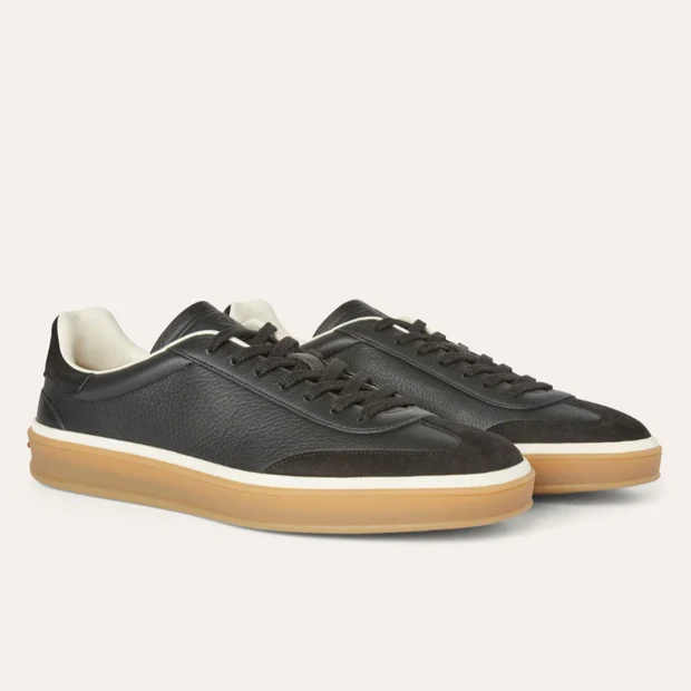Men's Loro Piana Tennis Walk Black Sneakers