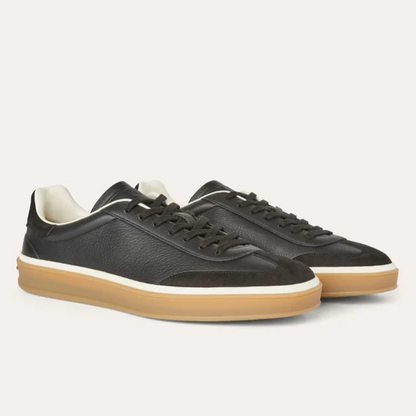 Men's Loro Piana Tennis Walk Black Sneakers