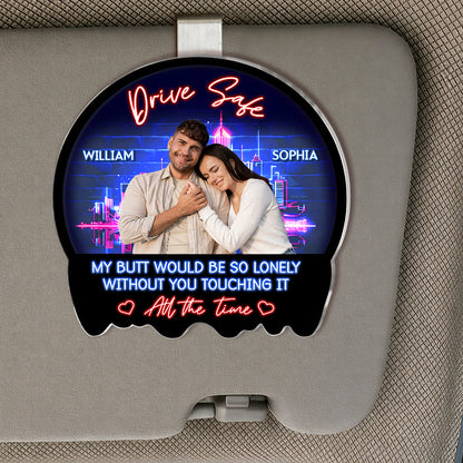 Custom Photo I Love You - Personalized Car Visor Clip - Special Gift For Couple, Him, Her