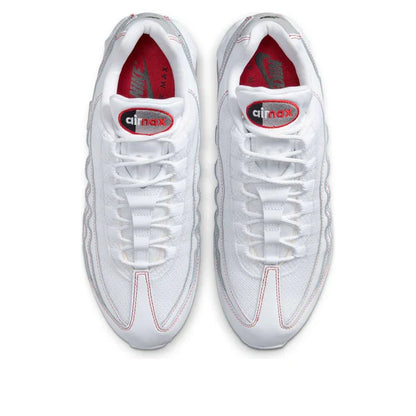 Men's Nike Air Max 95 Big Bubble White University Red Shoes