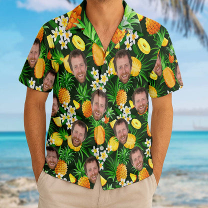 Custom Photo With Beloved Ones Flamingo Theme - Personalized Customized Hawaiian Shirt