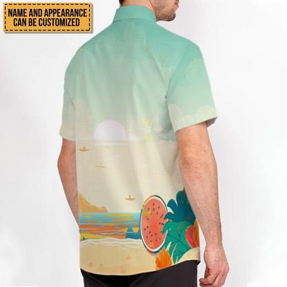 I'm On Dadcation Traveling On Dadcation - Personalized Customized Hawaiian shirt