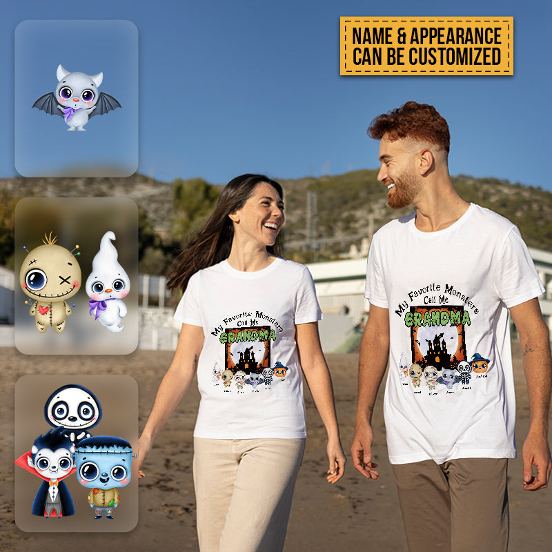 My Favorite Monsters Call Me - Halloween T-shirt - Gift For Friend- Customized T-shirt Happy Halloween