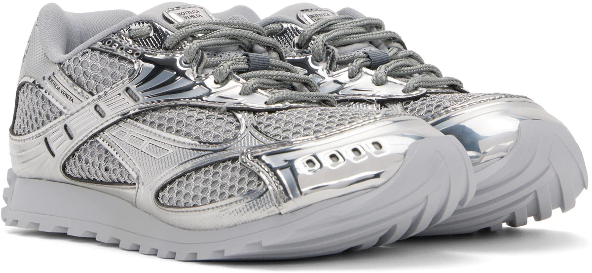 Men’s Bottega Veneta Orbit Silver Sneakers
