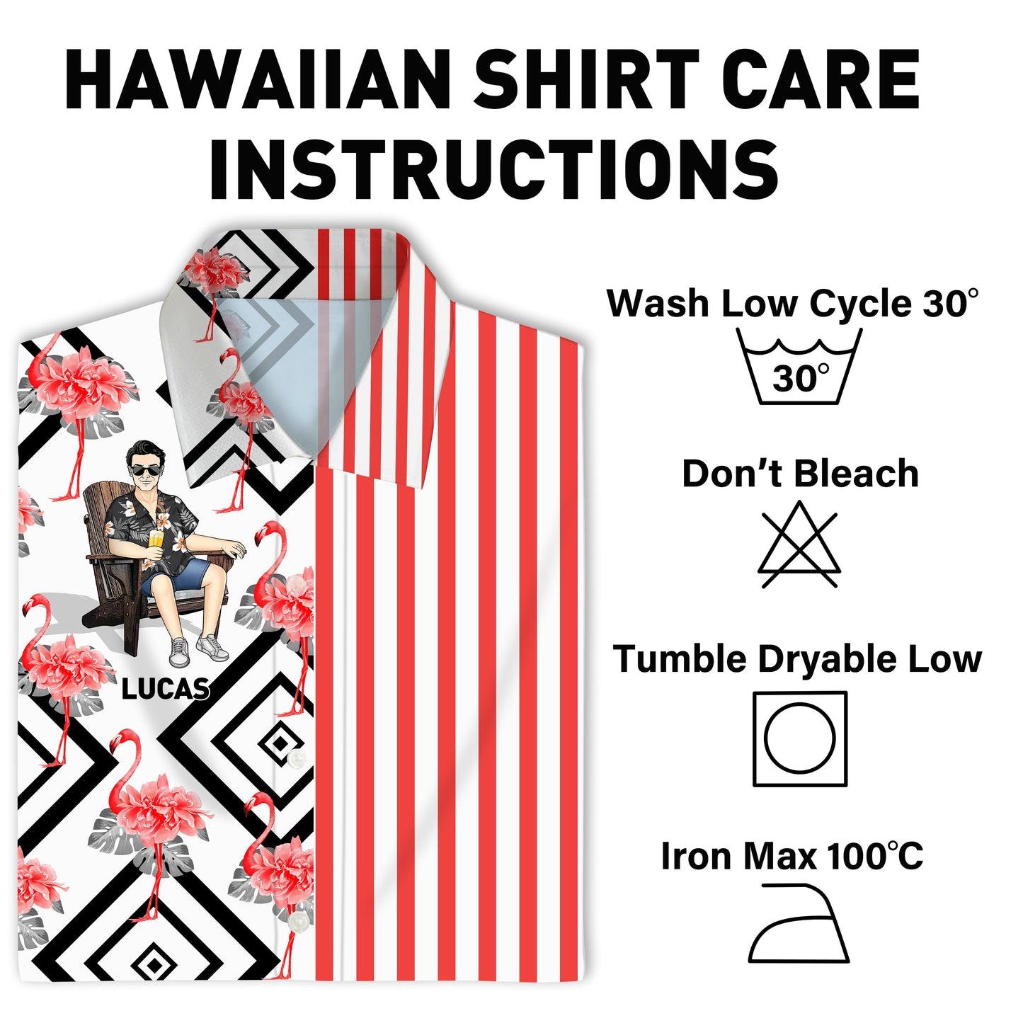 Cool Man Summer Hawaii Cool Customization- Personalized Customized Hawaiian shirt - Summer Hawaiian shirt