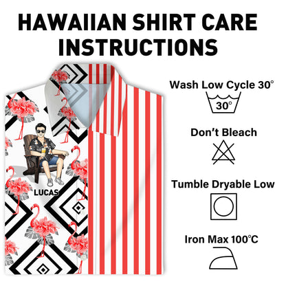 Cool Man Summer Hawaii Cool Customization- Personalized Customized Hawaiian shirt - Summer Hawaiian shirt