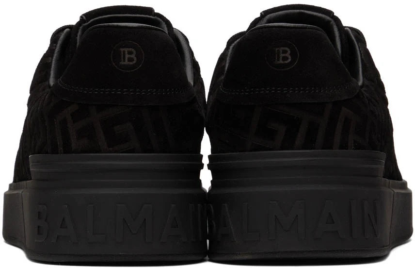 Men's Balmain B-Court Jacquard Black Sneaker