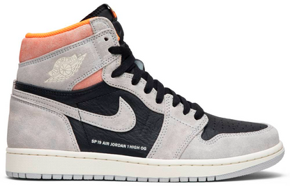 Men's Air Jordan 1 High 'Neutral Grey Hyper Crimson’ Shoes
